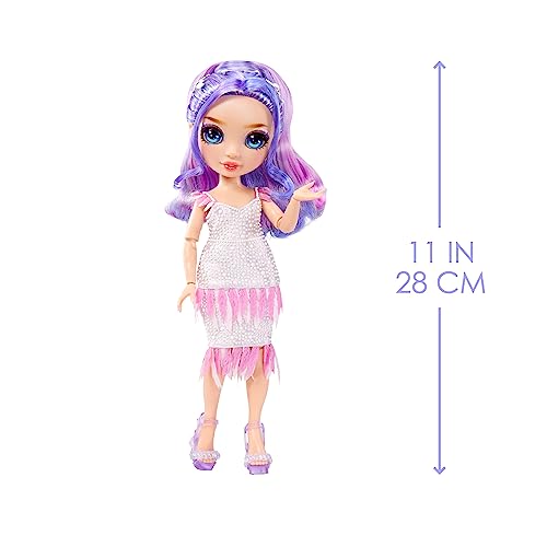 Purple 11" Fashion Doll and Playset with 2 Outfits and Accessories I60380