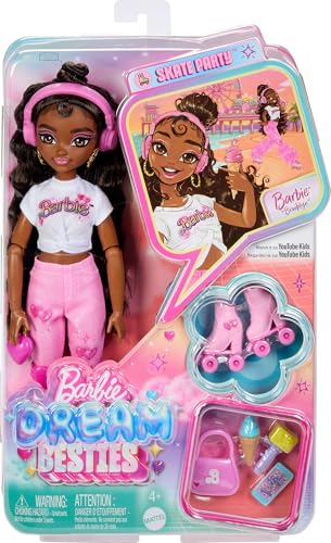Renee Posable Roller Skating Fashion Doll with Black Hair and Accessories V354174