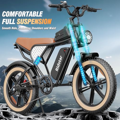 Electric Bike for Adults, 2000W, 52V 40AH, 20" Fat Tire, All Terrain G372