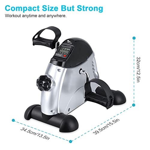 Under Desk Bike Pedal Exerciser with LCD Display A386994