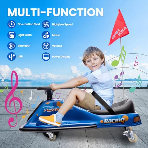 24V Electric Go Kart Drifting Car with 360° Rotation N6384
