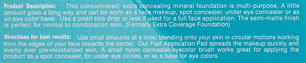 Mineral Foundation Makeup SPF 20 Semi-Matte Finish 15ml M87307