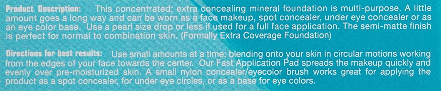 Mineral Foundation Makeup SPF 20 Semi-Matte Finish 15ml M87307