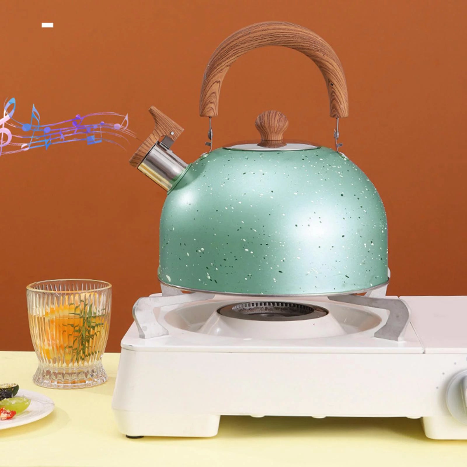 Green Whistling Water Kettle Y589