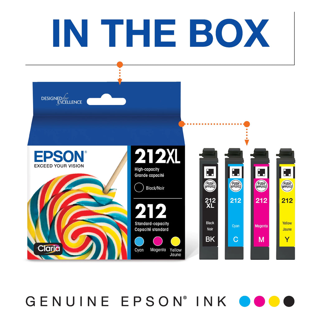 High Capacity Black & Standard Color Ink Cartridge Combo Pack E666