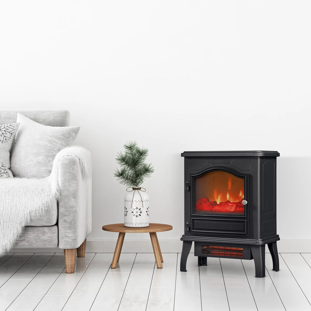 Infrared Quartz Electric Stove Heater, 1500W, Black I5759