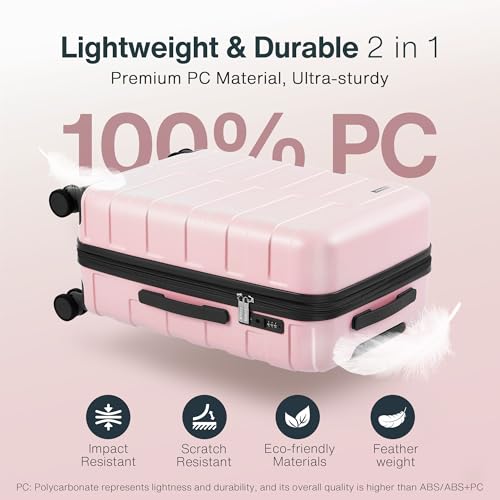 Luggage Set 3 Piece Hardside Expandable Lightweight with TSA Lock Spinner Wheels H69941