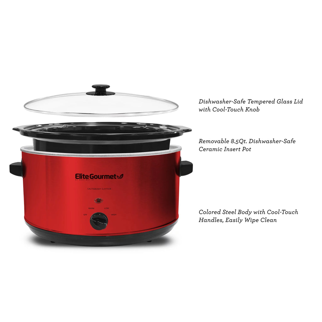 8.5Qt Stainless Steel Slow Cooker I5366