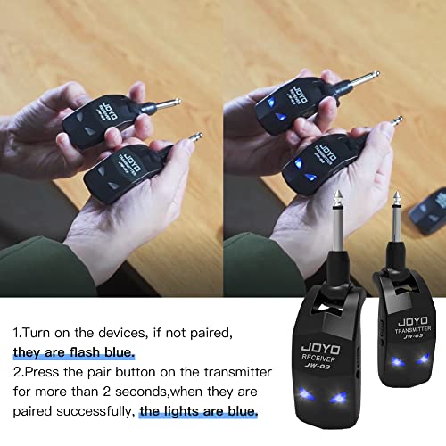 Wireless Guitar System 5.8GHz Transmitter Receiver with Charging Box F42239