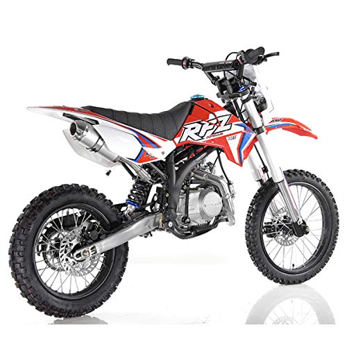 125cc Gas Dirt Pitbike with Headlight, Black X589006