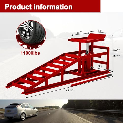 Hydraulic Car Ramps 5 Ton Low Profile Vehicle Lift C11276