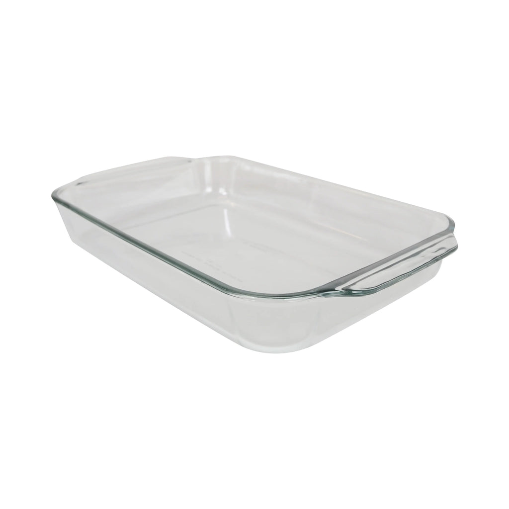 Glass Baking Dish with Red Plastic Lid, 2-Pack E3329
