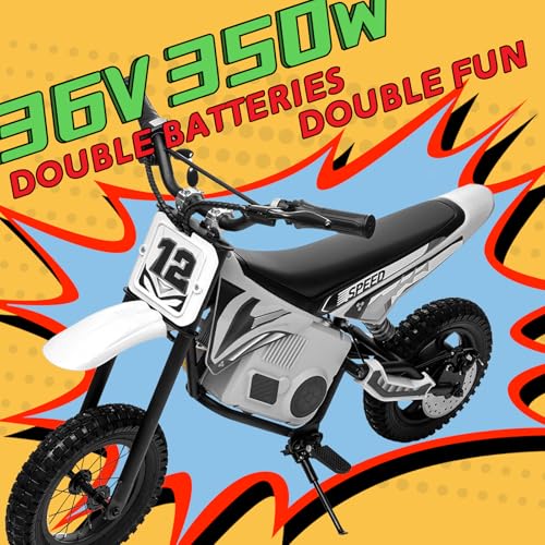 Electric Dirt Bike for Kids 8-14, 16MPH Off-Road Motorcycle with Twist Grip Throttle B563