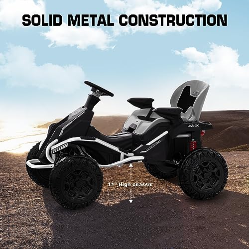 24V 4x4 Ride On Toy for Big Kids, 4x200W Motors, 5MPH, Parent Remote, Wide Adjustable Seat, Green L494349