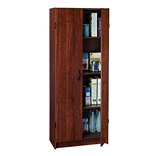 Pantry Cabinet with 2 Doors and Adjustable Shelves, White D388846