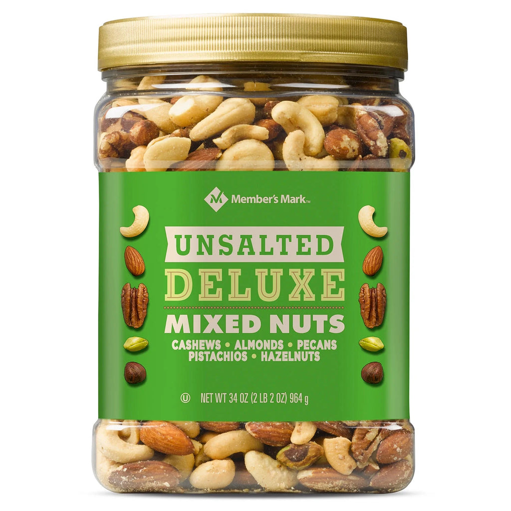 Unsalted Deluxe Mixed Nuts (34 oz.) M23963