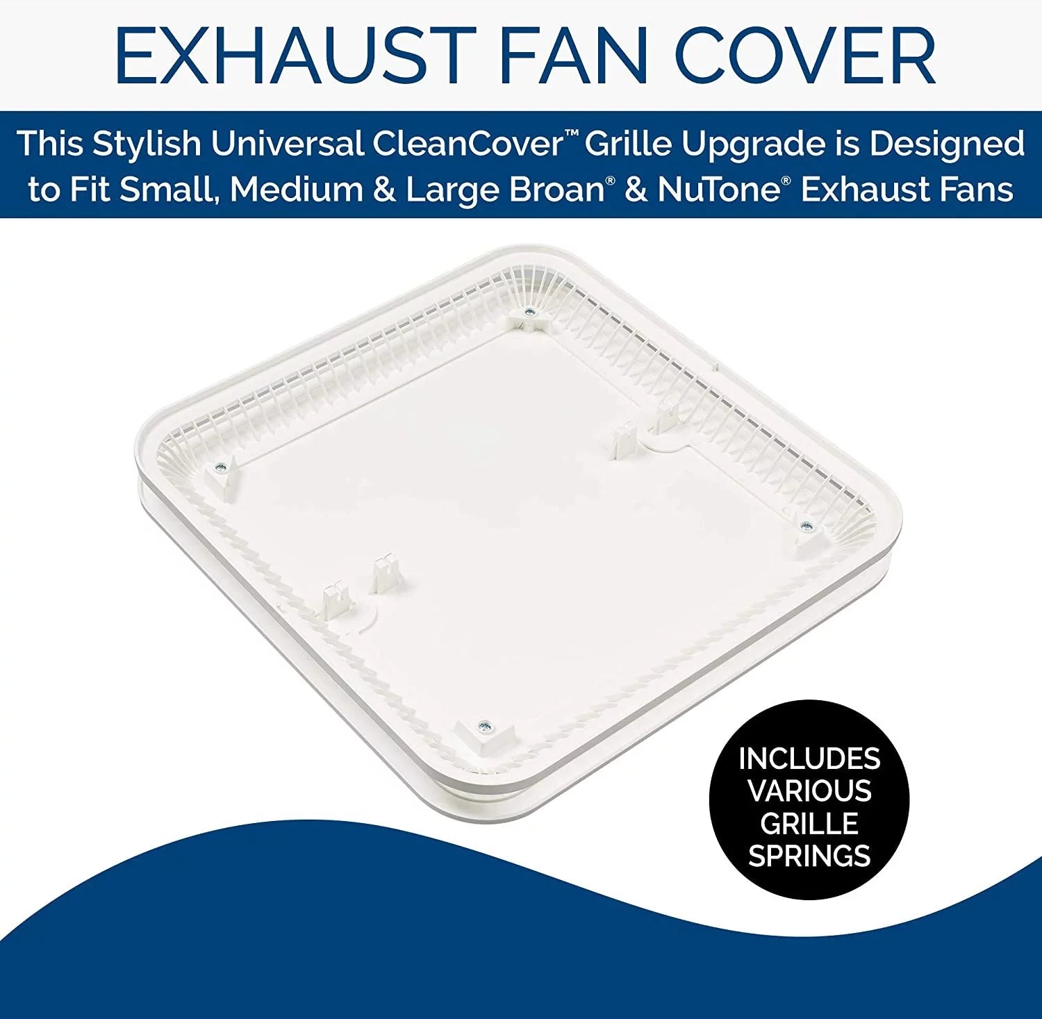 Bathroom Exhaust Grille Cover, White V280443