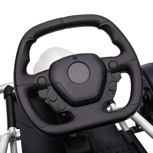 Electric Go Kart Ride On Toy for Kids 8-12, White B8407