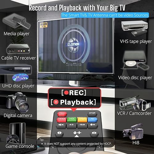 1080p 60fps Video Recorder with HDMI Capture and TV Playback P379828