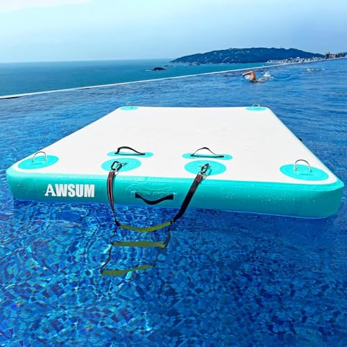 Inflatable Floating Dock Platform for Pool Beach Ocean Y75577