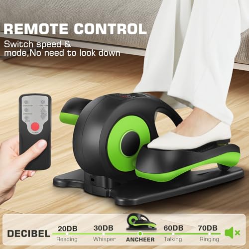 Under Desk Elliptical Machine - Quiet Pedal Exerciser for Seniors, Office & Home N263