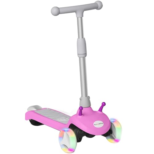 Kids Electric Scooter with 3 Wheels, Adjustable Height, Anti-Slip Deck V61735