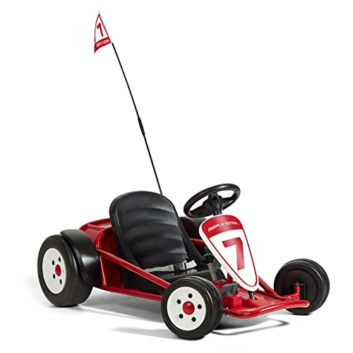 Kids Electric Go-Kart with Adjustable Seat, Rubber Wheels B5495