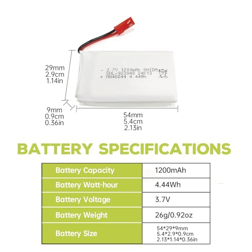 5PCS 3.7V 1200mAh 30C Lipo Battery with 5in1 Charger JST Plug for RC Quadcopters I711