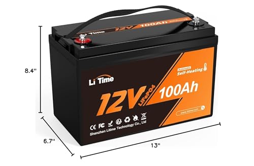 12V 100Ah LiFePO4 Battery Group 31 with Built-in 100A BMS N133