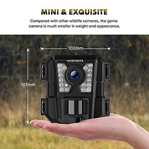 Mini Trail Camera 2 Pack 24MP 1080P HD with Night Vision Motion Activated R631