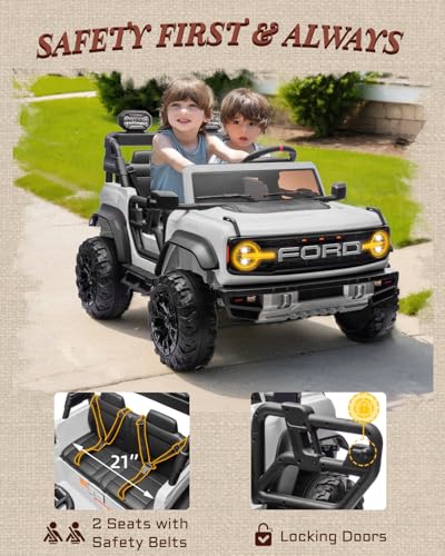 24V Ride on Car for Big Kids, 2 Seater with Remote Control, Pink O4976