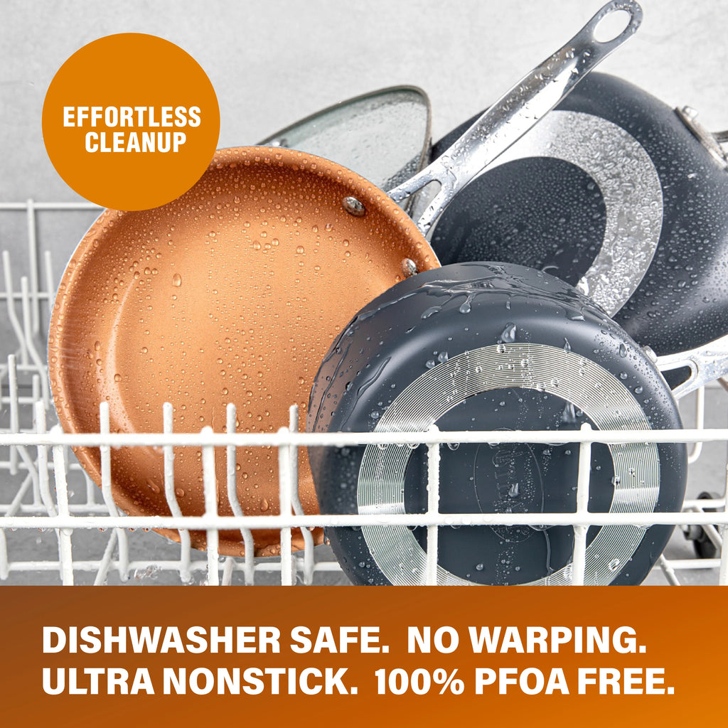 6 Qt Nonstick Deep Square Casserole Pan with Frying Basket and Steamer Tray J702252