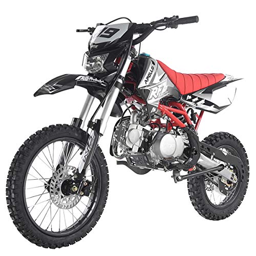 125cc Gas Dirt Pitbike with Headlight, Black X589006