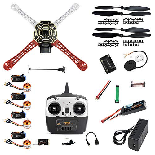 DIY 2.4G 8CH F450 RC Quadcopter 4-Axle Unassembly Kit Drone C51975