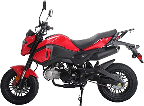125cc Motorcycle Dirt Bike Street Gas Bike, Red T5055