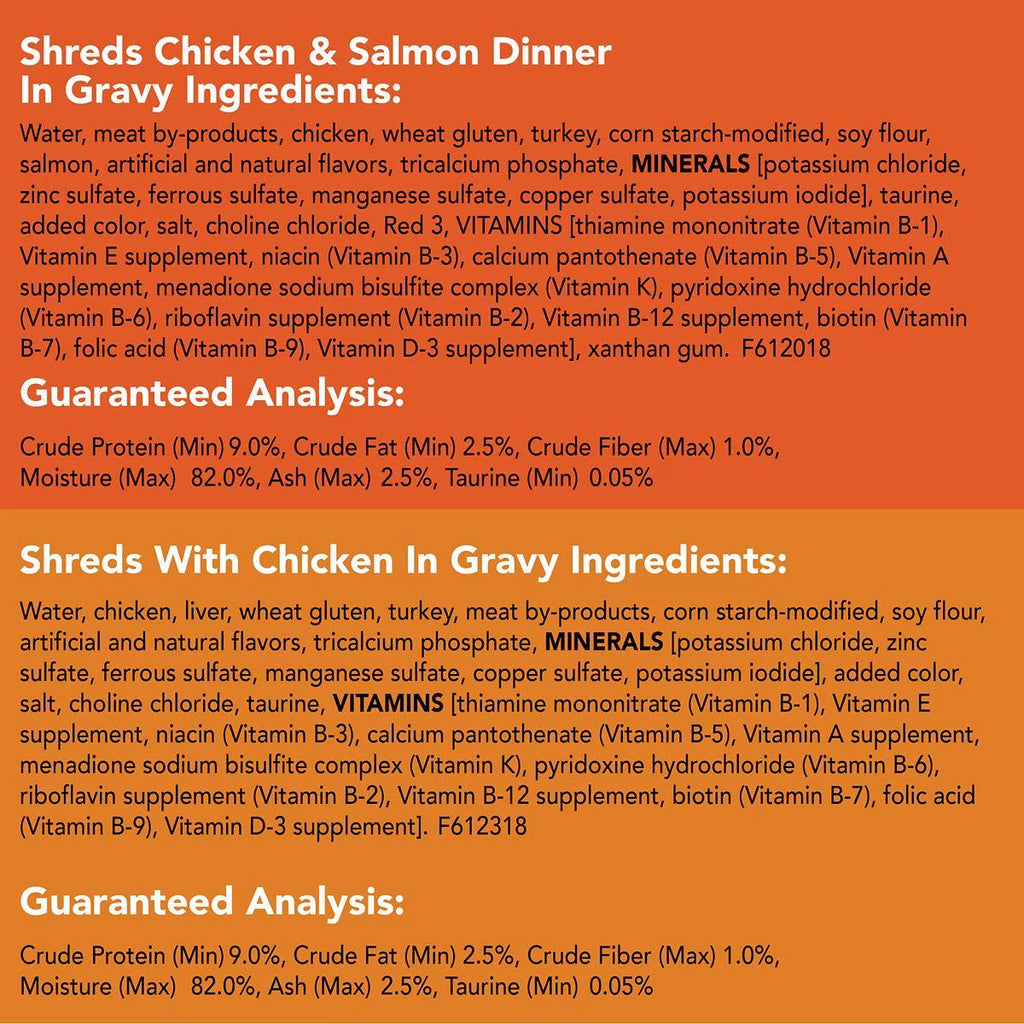 Wet Cat Food Variety Pack, Chicken Tuna Salmon in Gravy, 5.5 oz Can, Pack of 32 Z1803