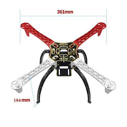 DIY 2.4G 8CH F450 RC Quadcopter 4-Axle Unassembly Kit Drone C51975