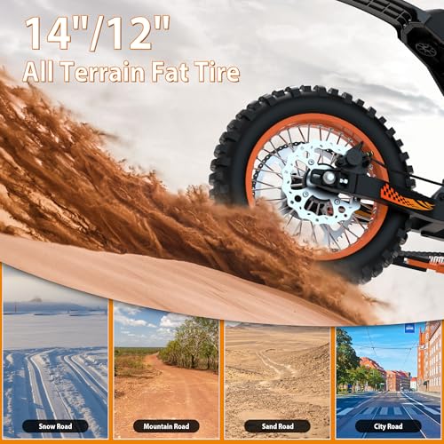 Electric Dirt Bike for Adult and Teen 48V 21AH Fat Tire Off Road L889587