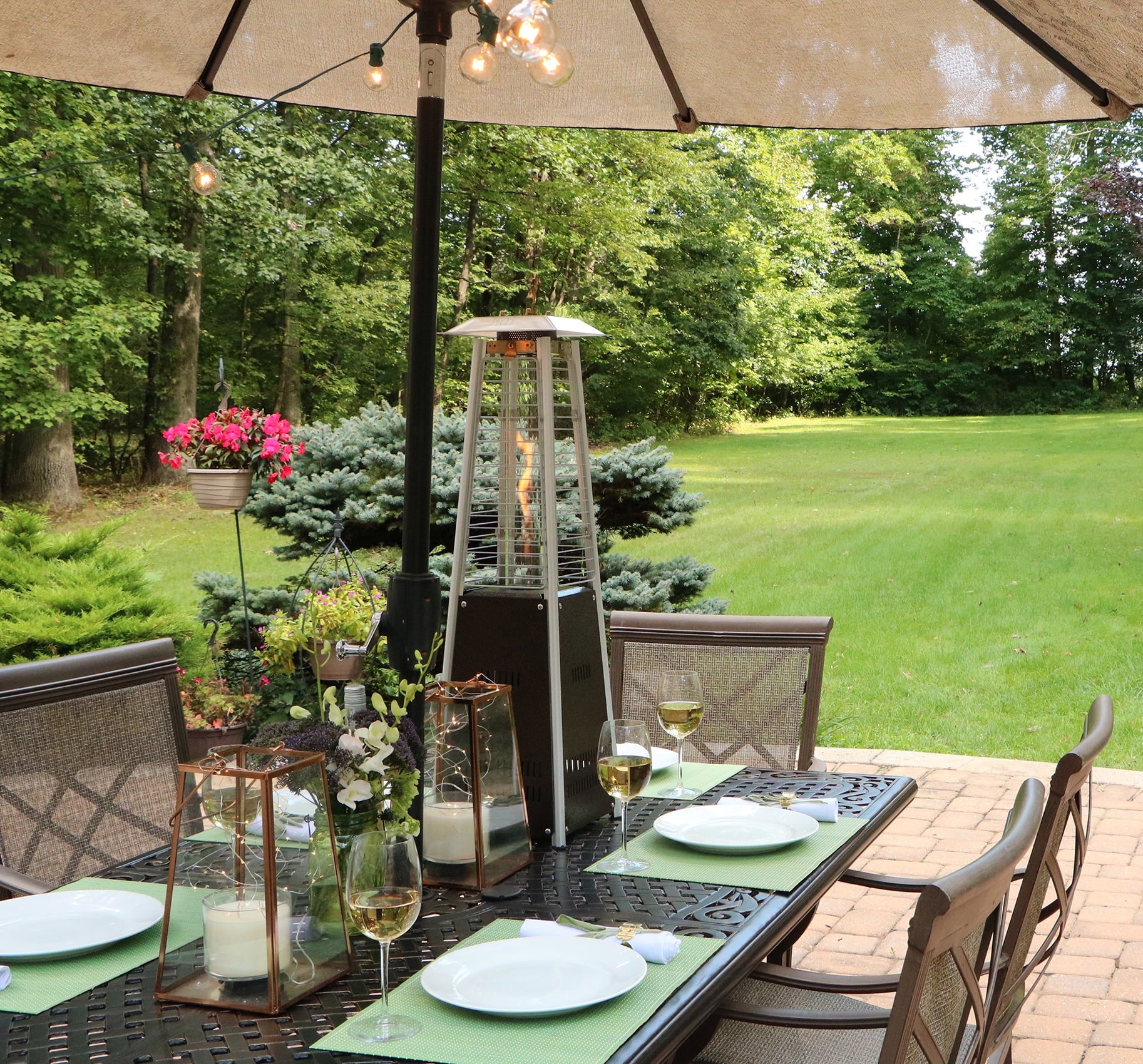 Mini Pyramid Tabletop Propane Patio Heater T128741