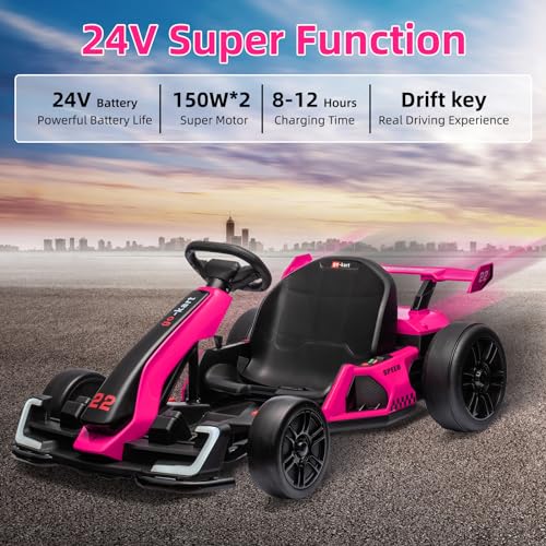 24V Electric Drift Go Kart for Kids with 300W Motor V722565