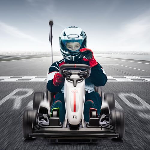 24V Electric Drift Kart for Kids with Adjustable Seat and 8.5MPH Speed Z339