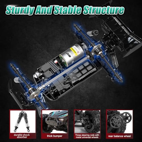 1/14 RC Car 4WD All Terrain Off Road Truck 60 Mins Runtime A50387