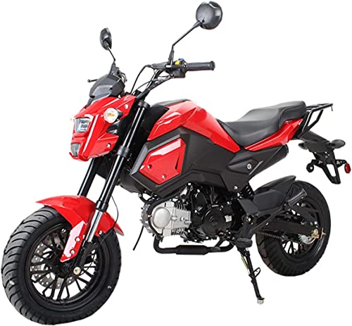 125cc Motorcycle Dirt Bike Street Gas Bike, Red T5055