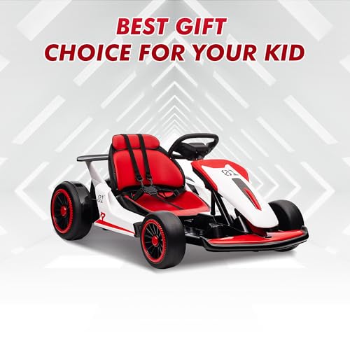 Electric Drift Kart with Adjustable Seat, 24V Ride On Toy for Kids G7951