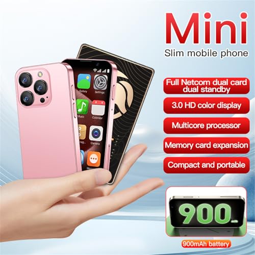 3G Mini Smartphone 3.0 Inch WiFi GPS Quad Core Android 8.1 Palm Phone Slim HD Camera Dual Sim 2GB RAM 16GB Light Blue H59317