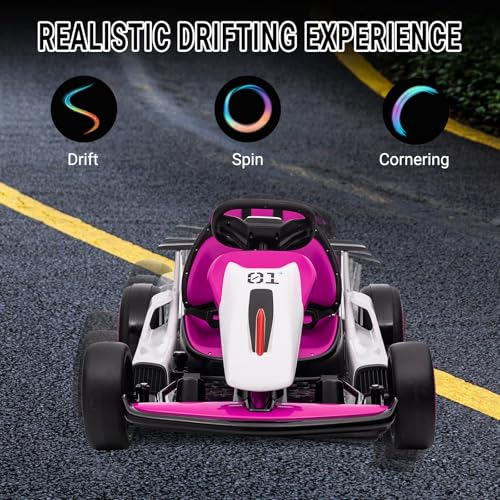 Electric Drift Kart for Kids, 24V, 2x200W Motor, Ages 6+ C51228