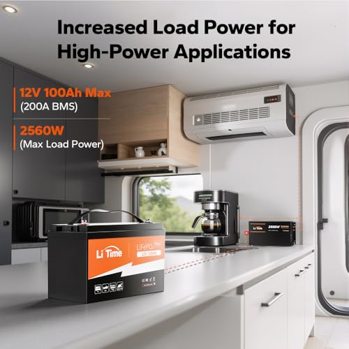 12V 100Ah LiFePO4 Battery Group 31 with Built-in 100A BMS N133
