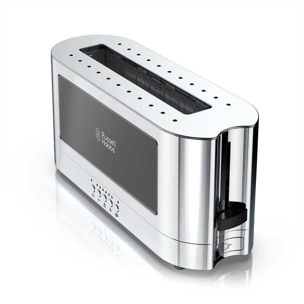 2-Slice Glass Accent Toaster, Black & Silver H6234