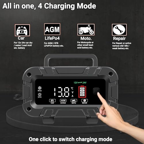 12V 24V 20A LiFePO4 Lead Acid Battery Charger & Maintainer S293020