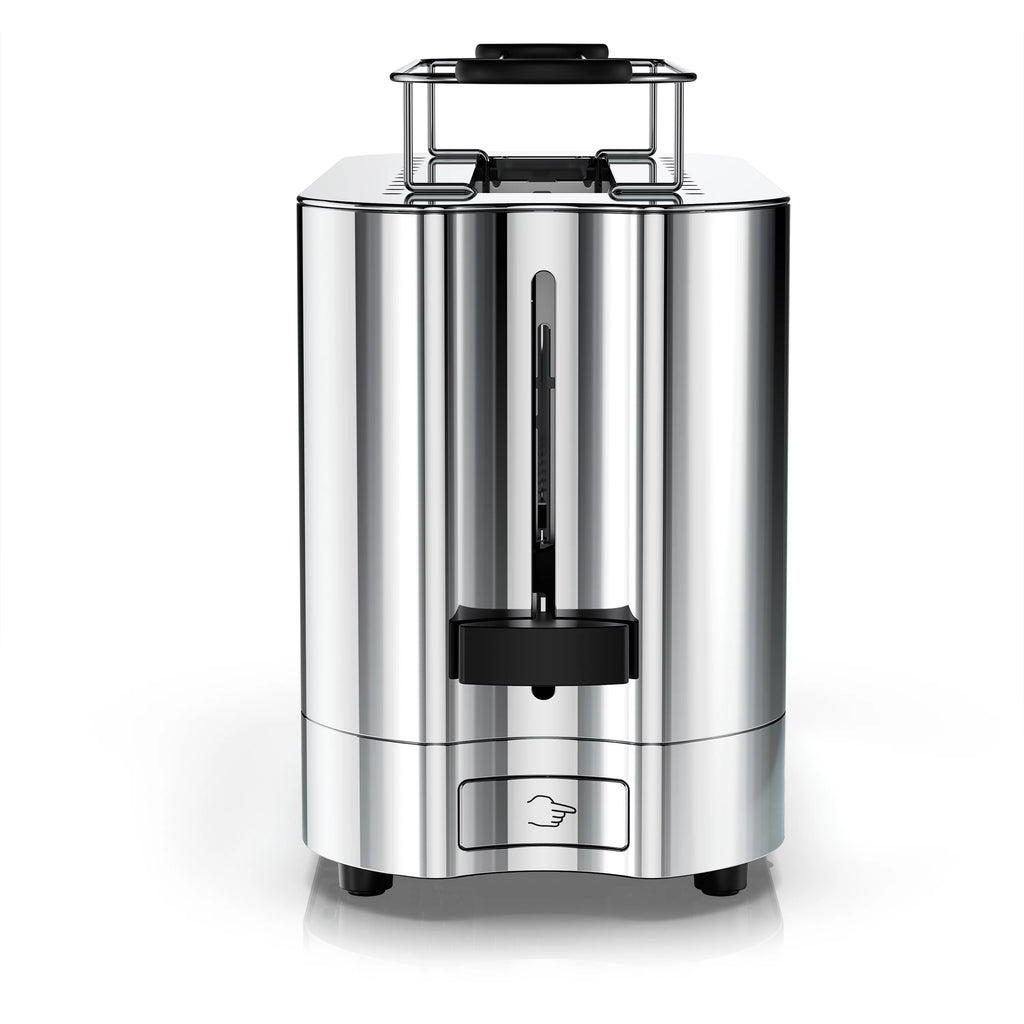 2-Slice Glass Accent Toaster, Black & Silver H6234